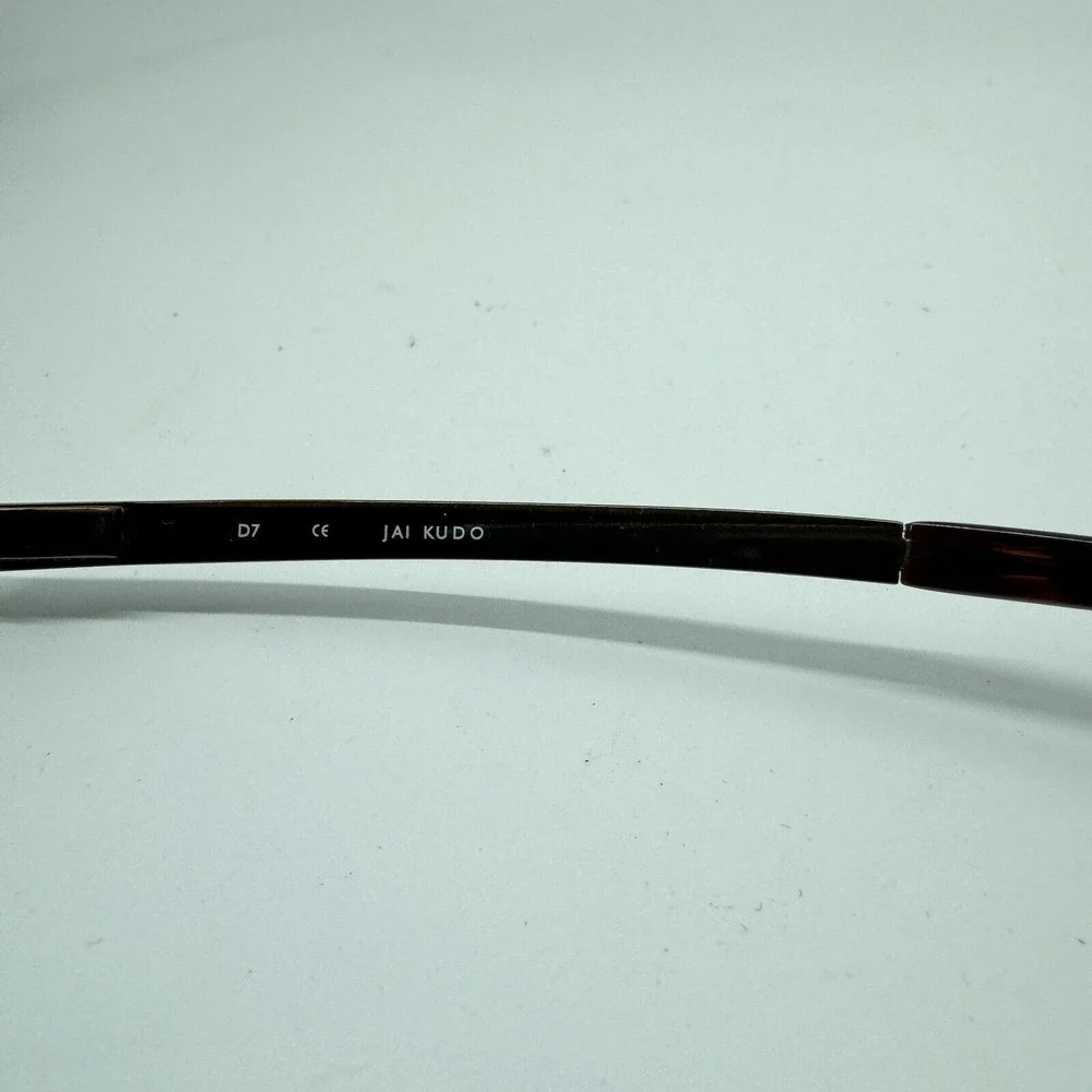 JAI KUDO (1078) 492‎ Dark Brown/Blue Polished Eyeglasses Frame 55-17-140 H1115